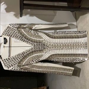 NEVER WORN. BEBE OFF WHITE DRESS